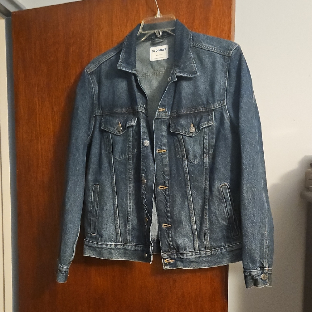 Old Navy Men's Dark Blue Denim Jacket